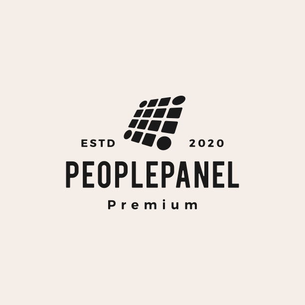 人们太阳能电池板的潮人复古标志图标图片下载