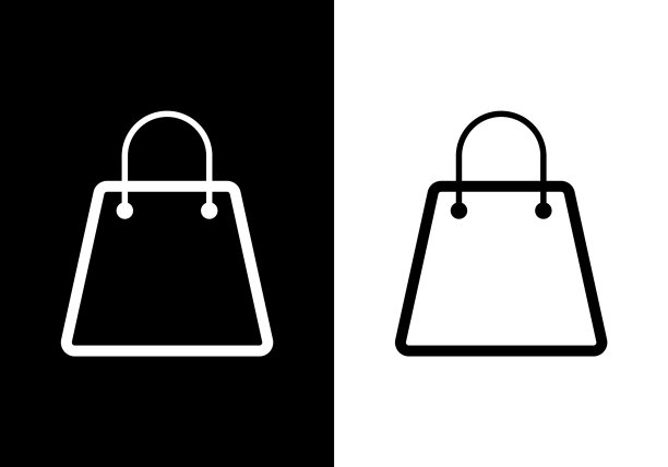 购物袋图标标识模板电子商务图标图片下载