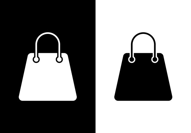 购物袋图标标识模板电子商务图标图片下载