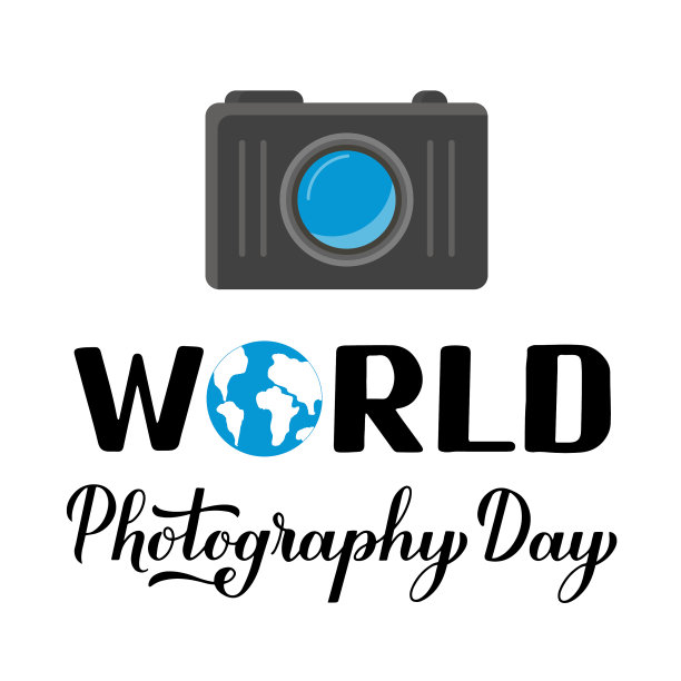 世界摄影日书法手写体图片下载