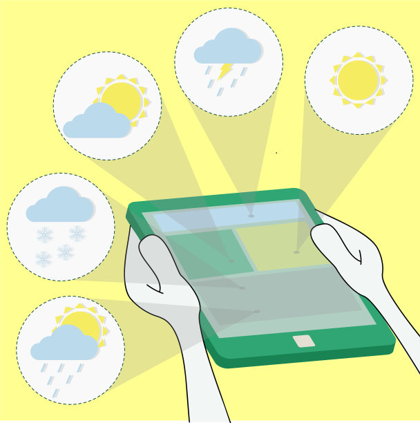 通过气象学和天气预报图片下载