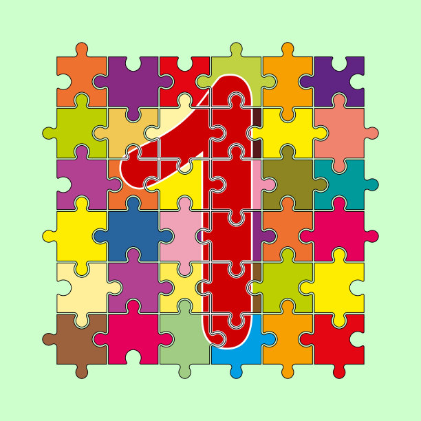 第一个是组成的拼图图片下载