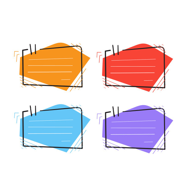 手绘报价框图标孤立的背景图片下载