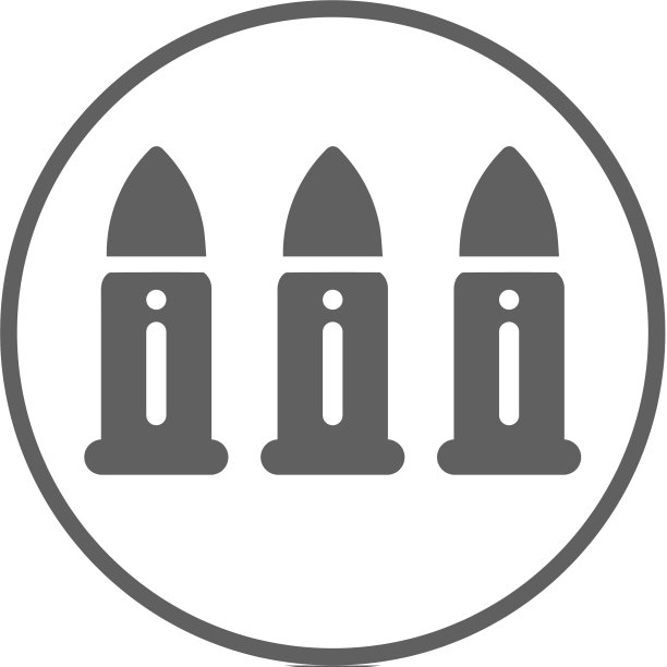 灰色子弹图标图片下载