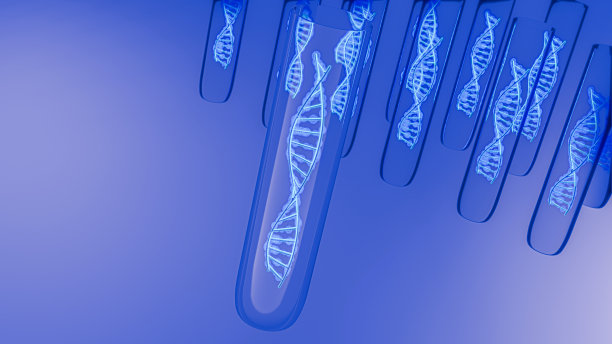 带DNA螺旋的试管图片下载