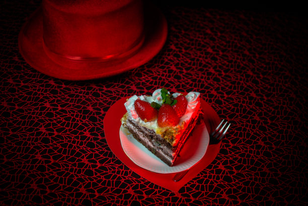 庆祝情人节的蛋糕图片下载