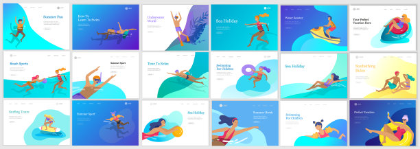 人们家庭和孩子在海水池或海洋图片下载