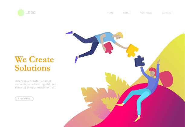 用信息图表塑造商务人士的性格图片下载