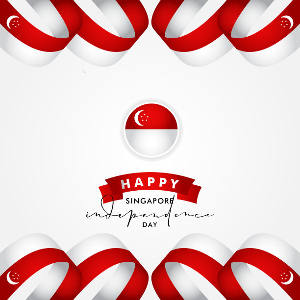新加坡独立日设计庆祝图片下载