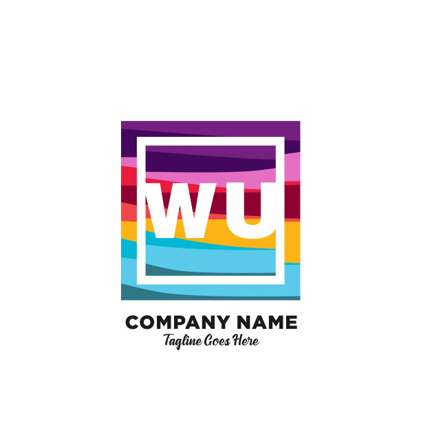 吴初始标志与彩色模板图片下载