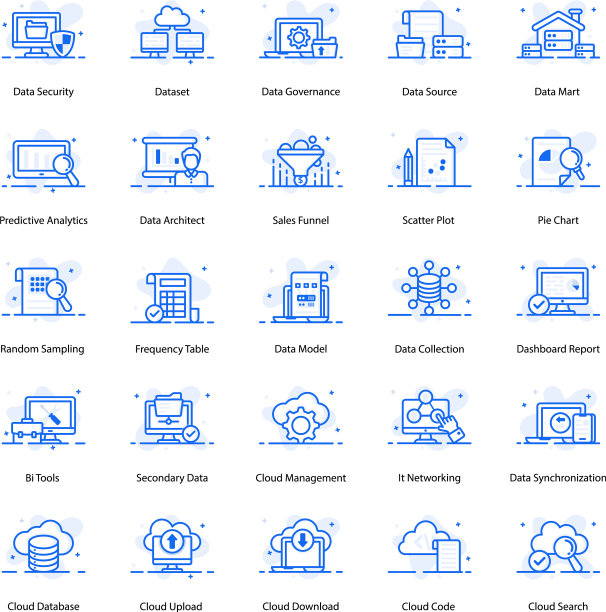 打包数据平面图标图片下载