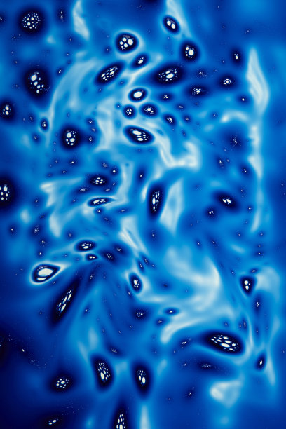 蓝色液体抽象背景图片下载