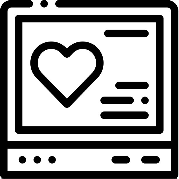 心电图设备图标轮廓图片下载