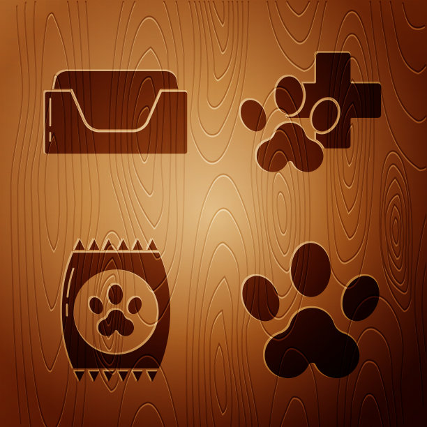 设爪印、宠物、睡袋、宠物食品等图片下载