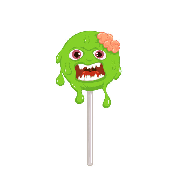 带脑的万圣节糖果图片下载