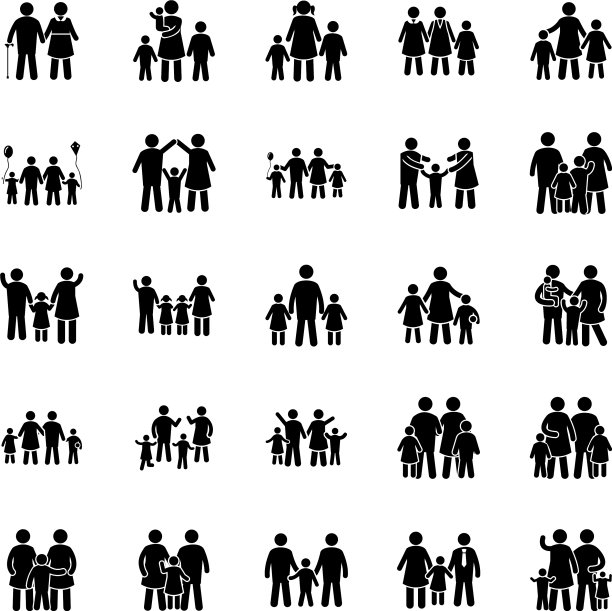 幸福的家庭的图标图片下载