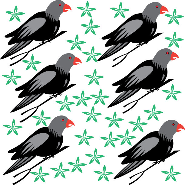 无缝简单鸟类设计图片下载