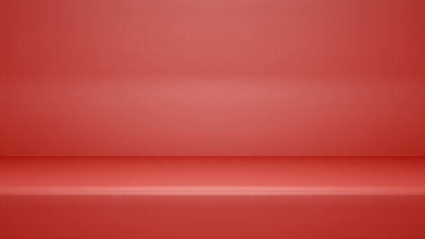 3d渲染，空红色工作室房间背景图片下载