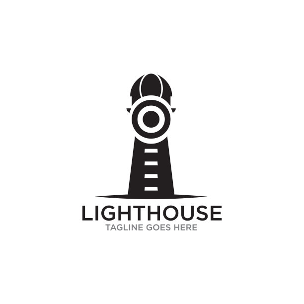 灯塔建筑标志设计模板图片下载