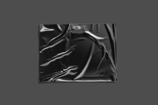 空白大黑色模切塑料袋与处理孔模型图片下载