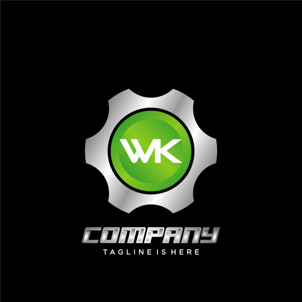 Wk初始齿轮图标logo设计元素图片下载