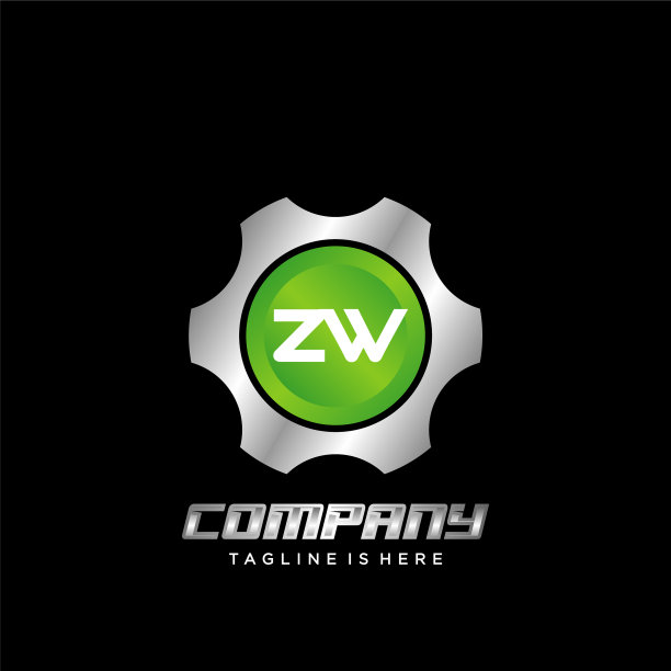 Zw初始齿轮图标标志设计元素图片下载