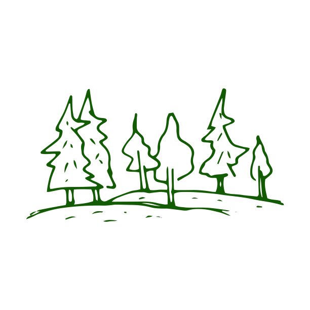 森林手绘涂鸦图片下载