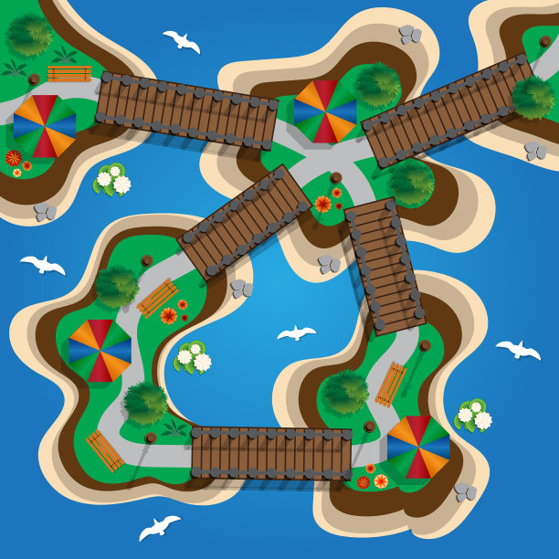 岛屿是连接的桥梁图片下载