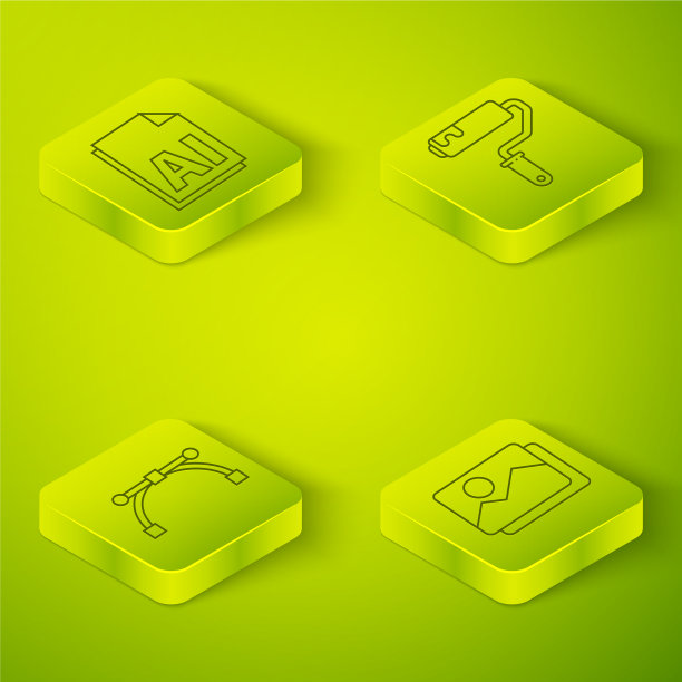 设置贝塞尔曲线等距漆辊刷图片下载