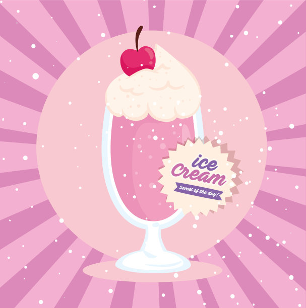 带甜奶昔的快餐海报图片下载