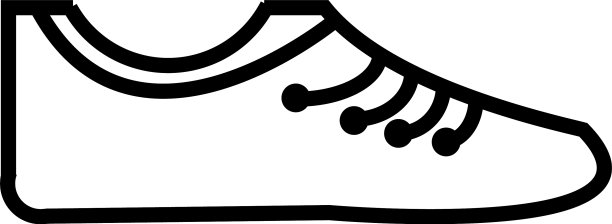 鞋子图标简约线条设计图片下载