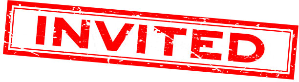 垃圾红色邀请字方橡胶印章印章图片下载