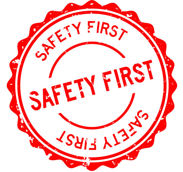 垃圾红色安全第一字圆形橡胶密封图片下载