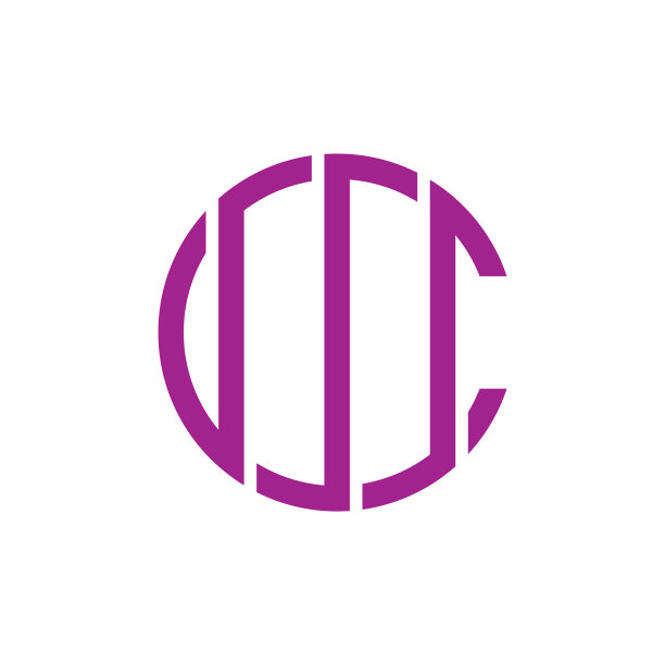 抽象字母SC圆形几何线条标志图片下载