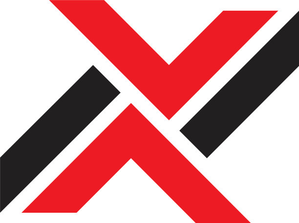 字母v n相反的箭头几何标志图片下载