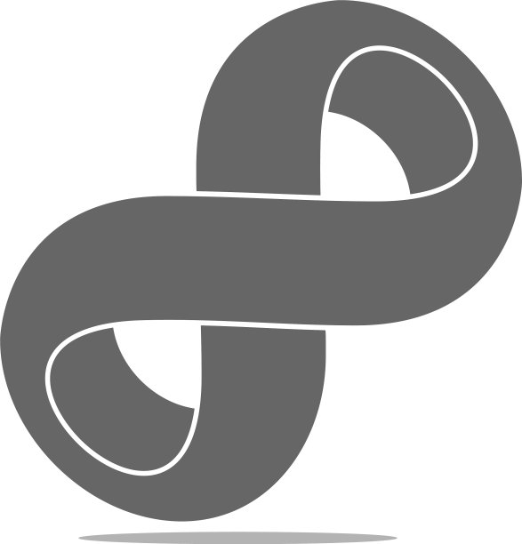 无限三维运动阴影曲线设计符号图片下载