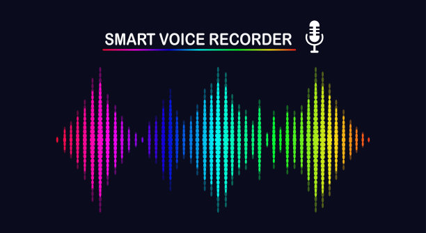 声音音频波从均衡器。音乐频谱的颜色。矢量平面设计图片下载