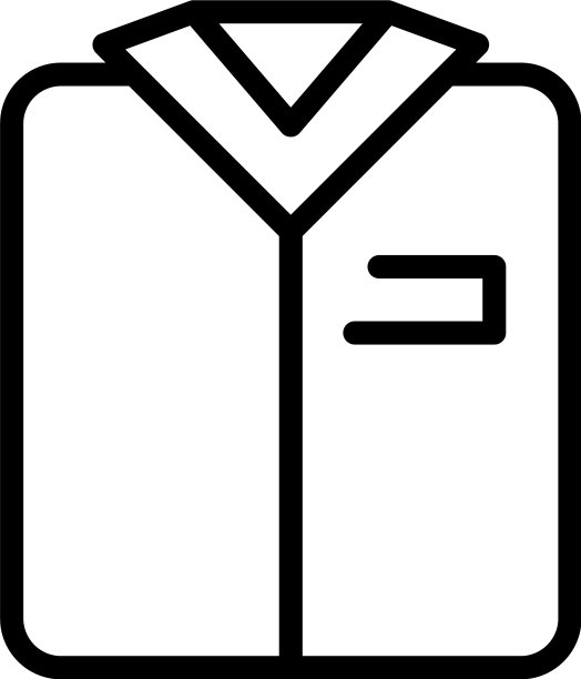 清晰的衬衫图标轮廓风格图片下载