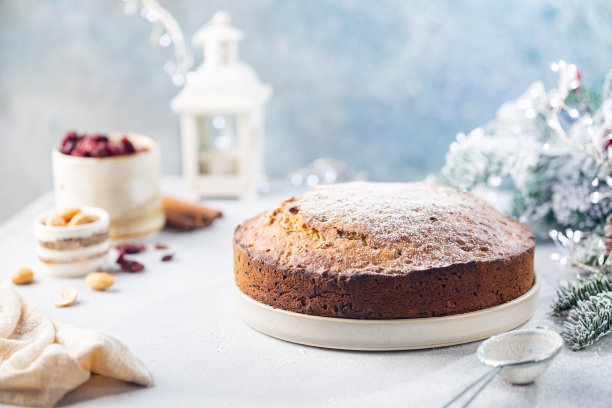 传统的圣诞蛋糕图片下载