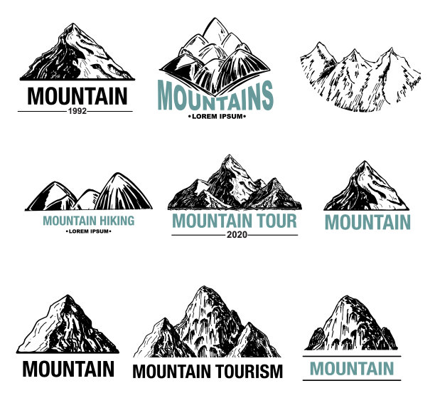 山标志设置山和冒险标志图片下载