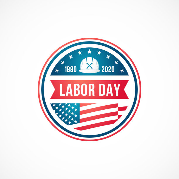 劳动节快乐徽章圈模板图片下载