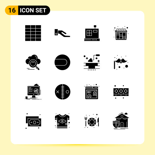 移动界面立体字形设置16个象形文字图片下载
