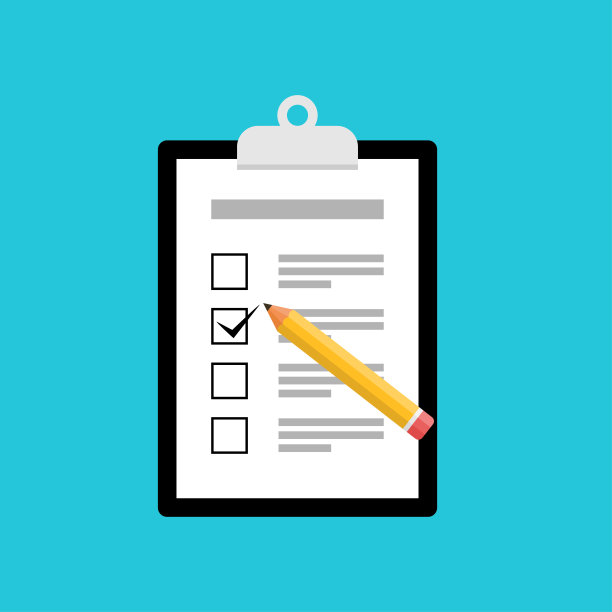 剪贴板和复选标记。矢量图图片下载