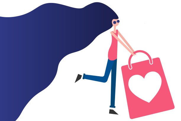 促销购物插画素材ID：391410900