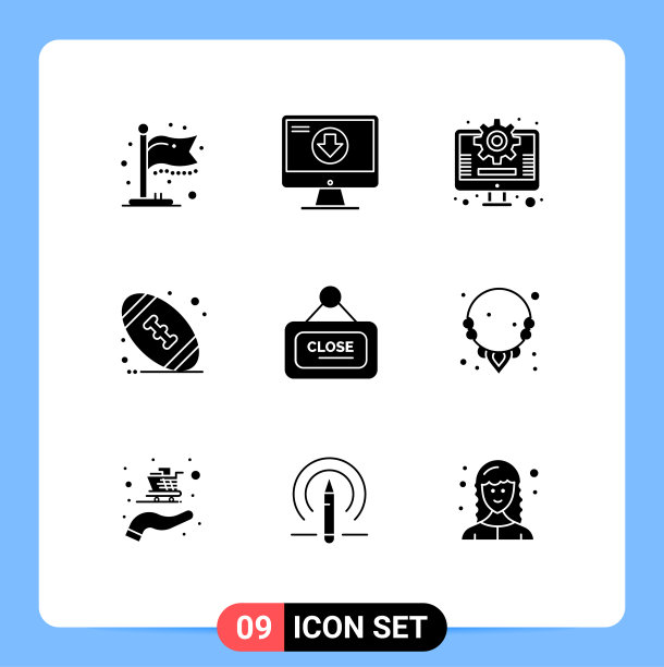 主题立体符号和可编辑符号的9种图片下载