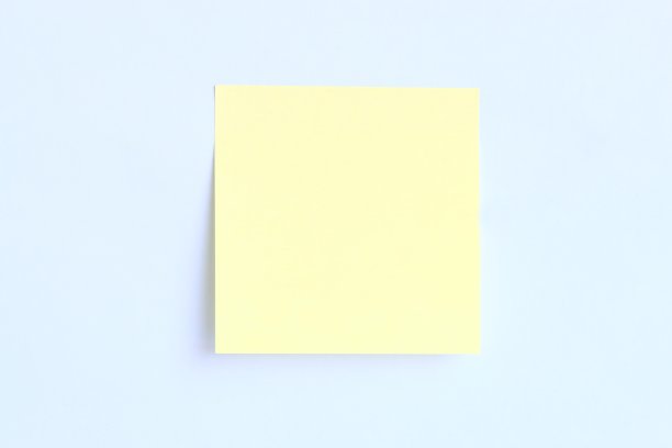 黄色贴在蓝色背景上图片下载