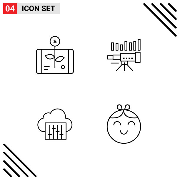 设置4商业填充线平面颜色包图片下载