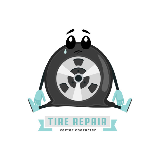 轮胎的角色形象图片下载