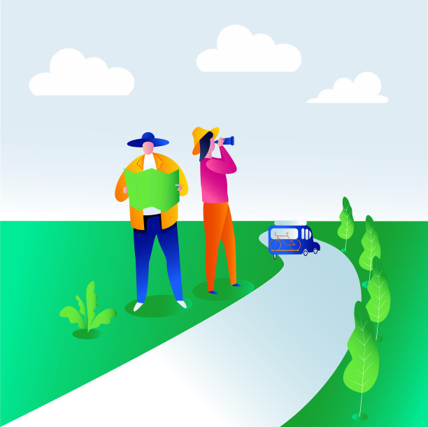 一对夫妇在找租车的地方图片下载