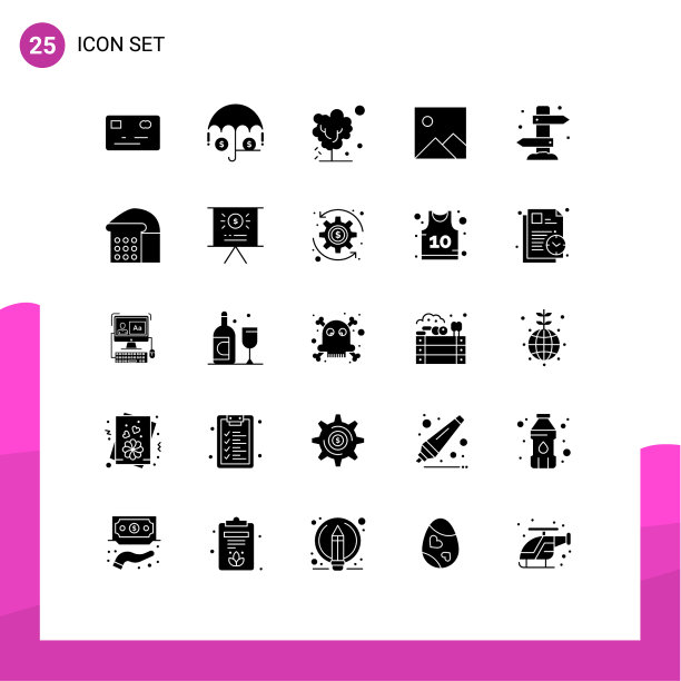 设置25个商业实体雕文包图片下载